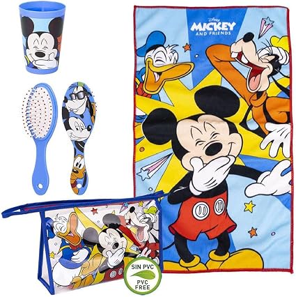 Trousse de toilette avec accessoires de toilette Disney