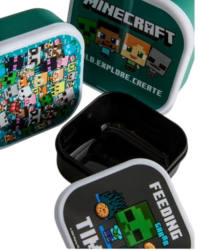 Boîte à lunch Minecraft 3 pièces