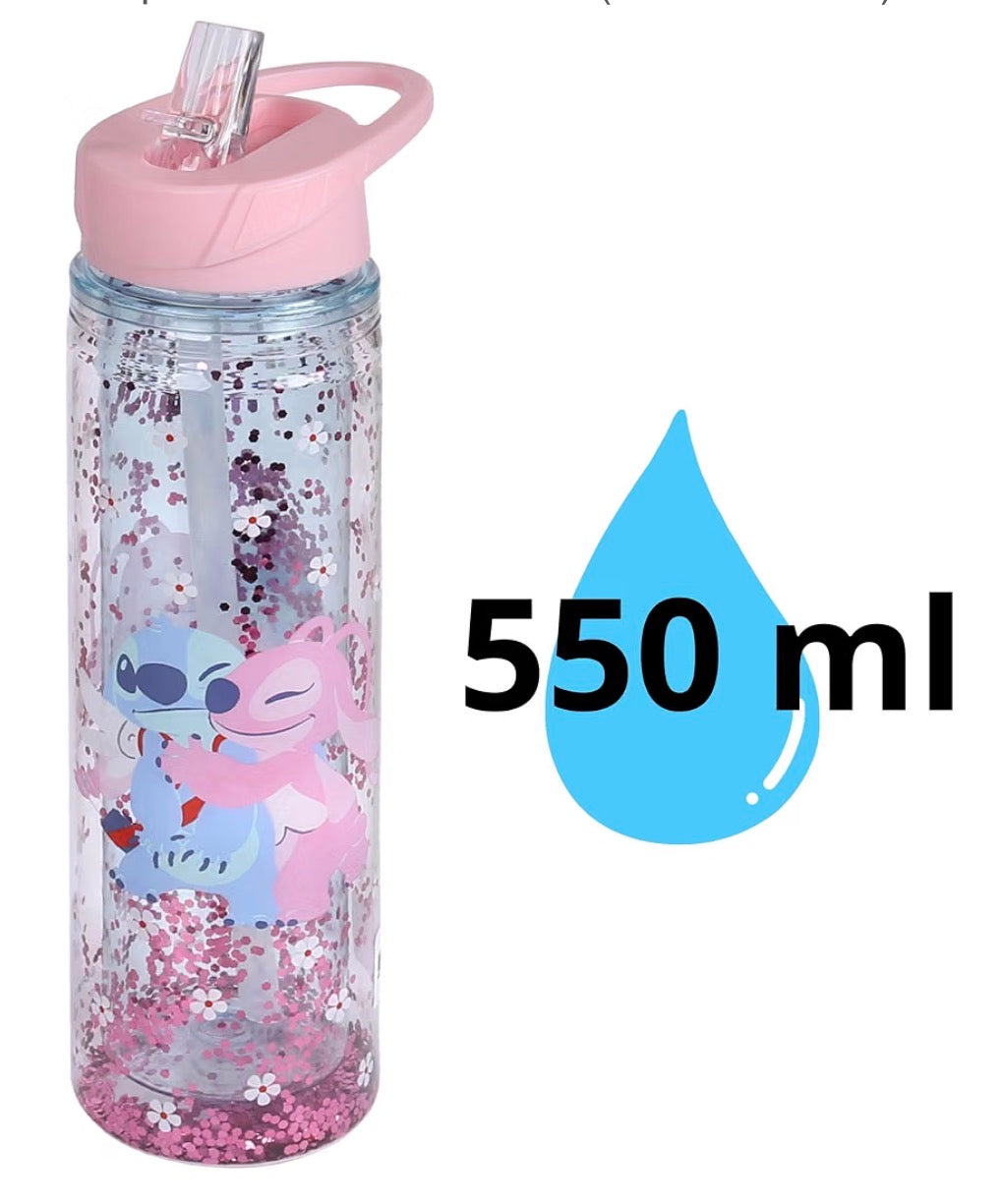 Stitch Bouteille d'eau avec embout et poignée Stitch 550 ml