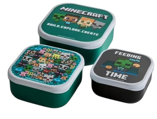 Boîte à lunch Minecraft 3 pièces