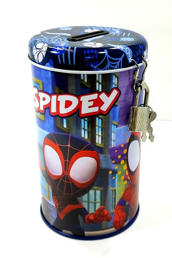 Tirelire avec cadenas Stitch / Spidey / Minnie / Le Roi Lion / Gaby chat