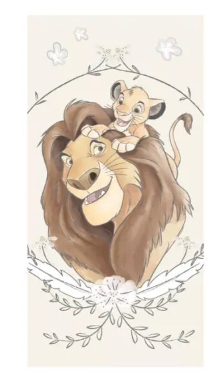 Serviette Disney Princesses / Roi Lion / Bluey