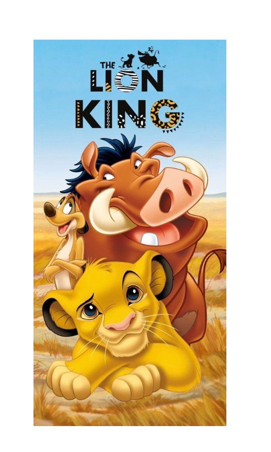 Serviette Disney Princesses / Roi Lion / Bluey