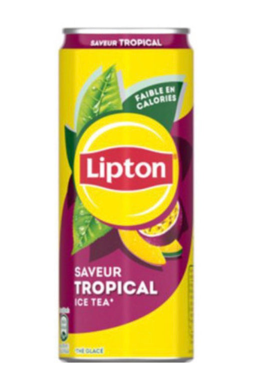 Canettes lipton saveur Tropical ice tea