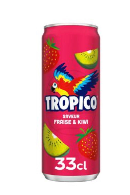 Canettes tropico saveur fraise & Kiwi
