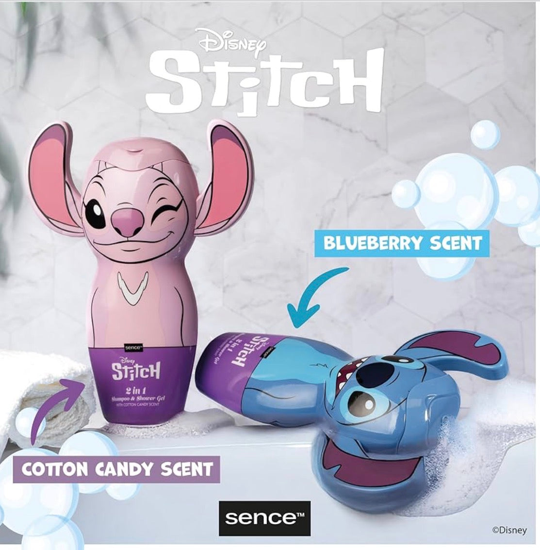 Disney Stitch / Angel Shampooing et gel douche 3D - 300 ml