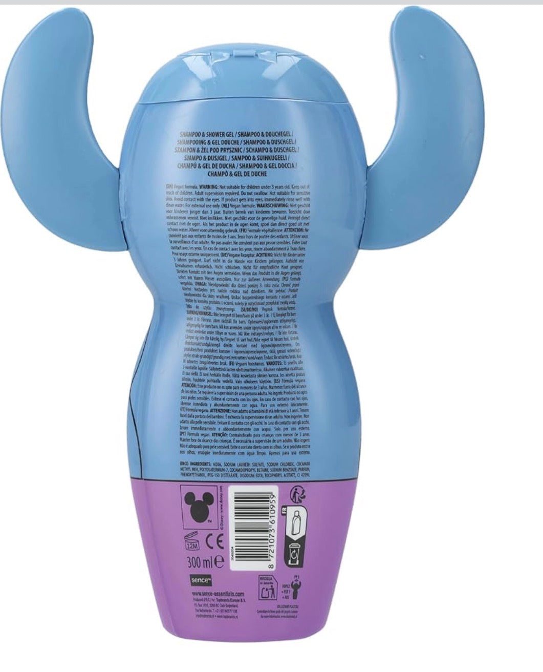 Disney Stitch / Angel Shampooing et gel douche 3D - 300 ml